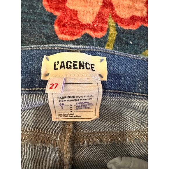 L'Agence Slim Straight Jeans Size 27 - Picture 3 of 4